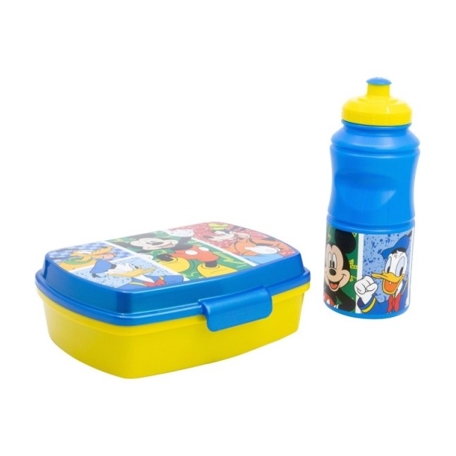 2 PCS BTS SET (SPORT BOTTLE AND SANDWICH BOX) IN GIFT BOX  MICKEY HAS FUN