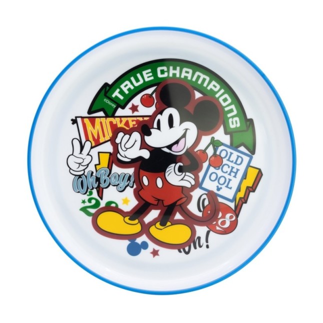 NON SLIP BICOLOR PREMIUM PLATE MICKEY TRUE CHAMPIONS