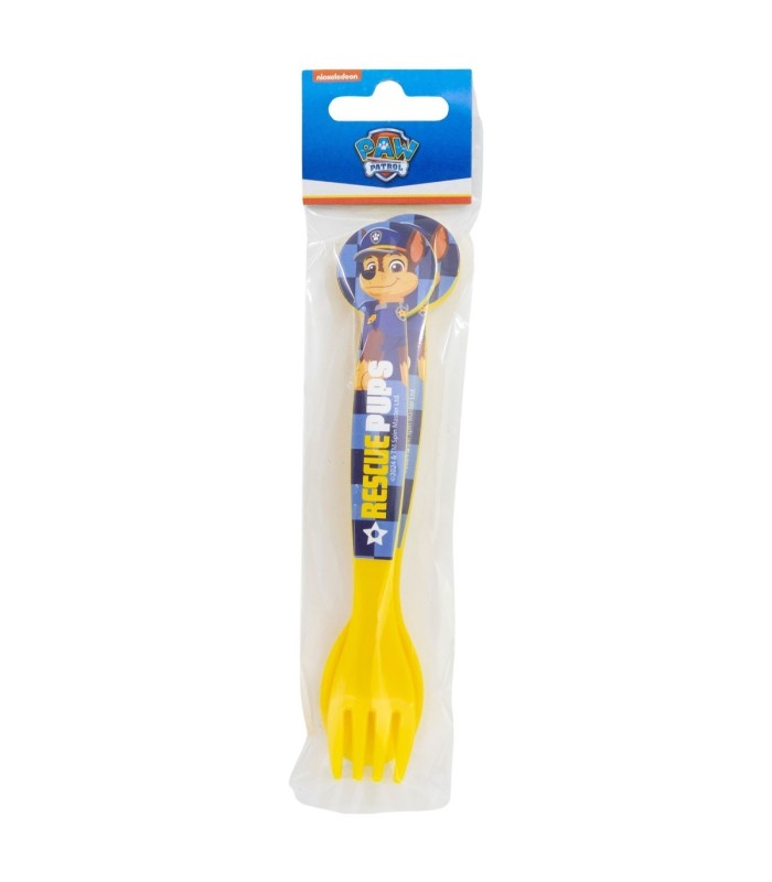2 PCS PP CUTLERY (SPOON AND FORK) SET IN POLYBAG PAW PATROL BOY RESCUE PUPS