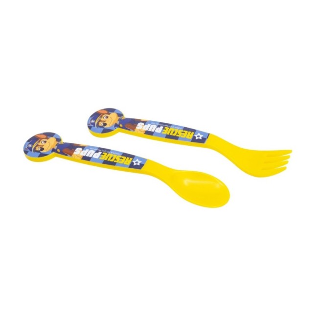 2 PCS PP CUTLERY (SPOON AND FORK) SET IN POLYBAG PAW PATROL BOY RESCUE PUPS