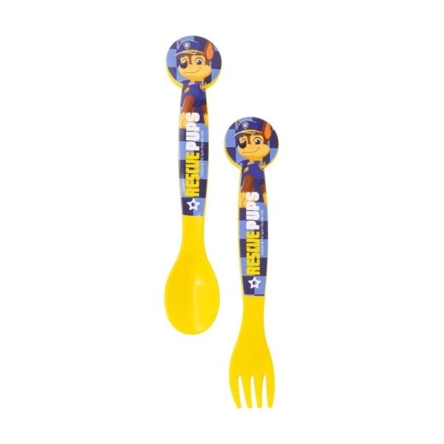 2 PCS PP CUTLERY (SPOON AND FORK) SET IN POLYBAG PAW PATROL BOY RESCUE PUPS