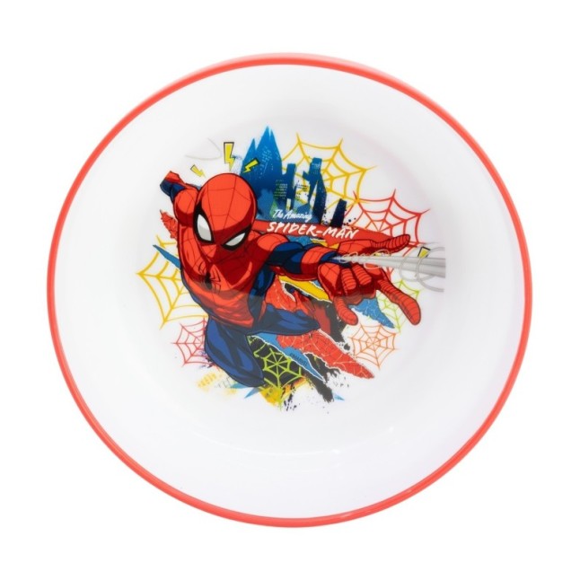 NON SLIP BICOLOR PREMIUM BOWL SPIDERMAN MOVING TARGET
