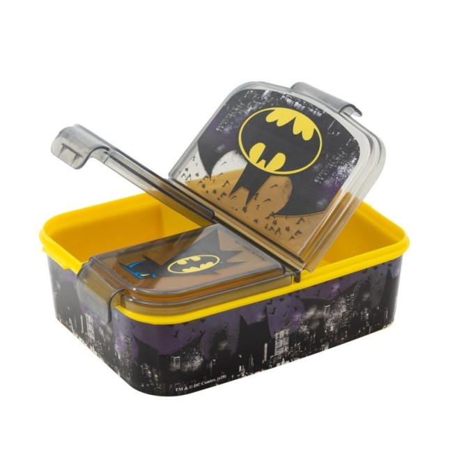 MULTI COMPARTMENT SANDWICH BOX BATMAN SYMBOL