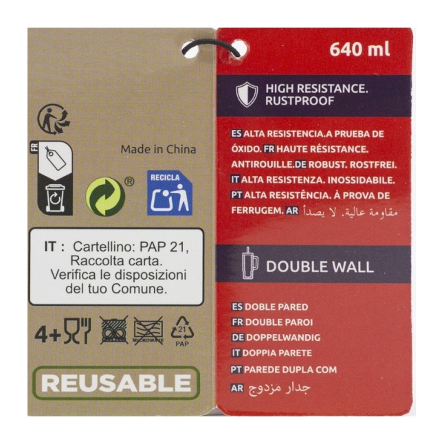 COOL EASY DW SIPPER MUG 640 ML STITCH DRAWING