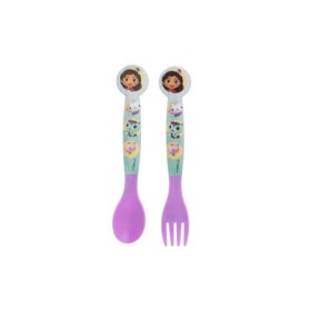 2 PCS PP CUTLERY (SPOON AND FORK) SET IN POLYBAG GABBY\'S DOLLHOUSE