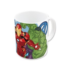 CERAMIC SB MUG 11 OZ IN BOX AVENGERS GROUP BLUE LETS GO