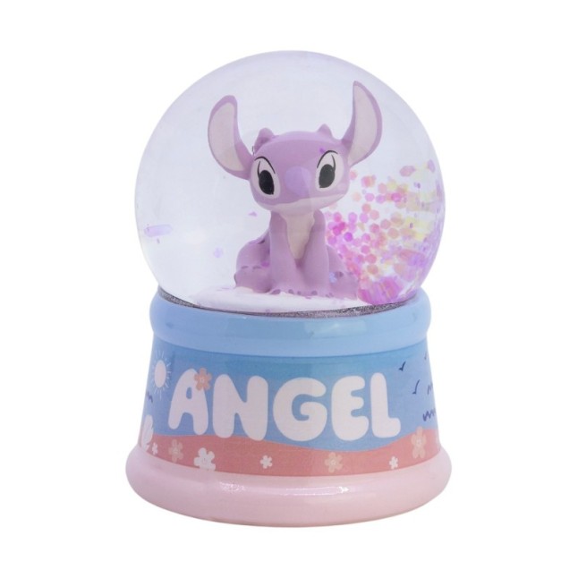 GLASS SNOW GLOBE ANGEL EN ESTUCHE