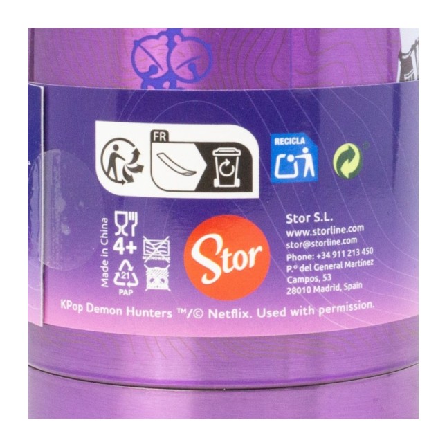 INSULATED STAINLESS STEEL BOTTLE 515 ML KPOP DEMON HUNTERS