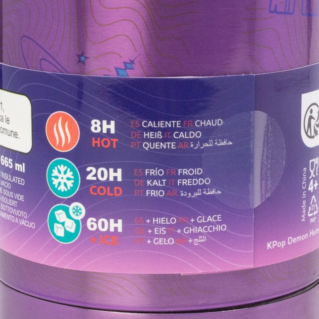 GLAM INSULATED STAINLESS STEEL BOTTLE 665 ML KPOP DEMON HUNTERS