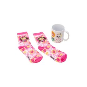 SOCKS AND CERAMIC MUG 11 OZ SET GABBY\'S DOLLHOUSE