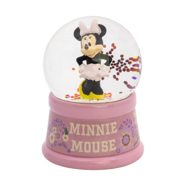 GLASS SNOW GLOBE MINNIE IN GIFT BOX