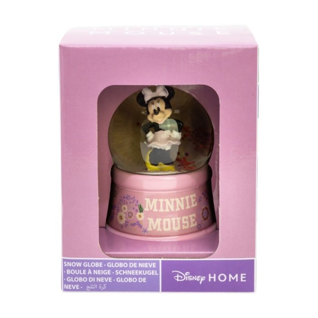 GLASS SNOW GLOBE MINNIE IN GIFT BOX