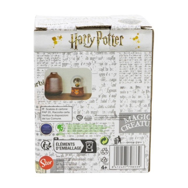 GLASS SNOW GLOBE HARRY POTTER IN GIFT BOX