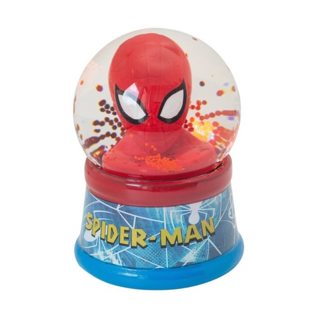 GLASS SNOW GLOBE SPIDERMAN EN ESTUCHE