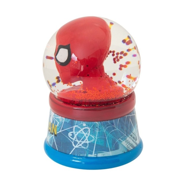 GLASS SNOW GLOBE SPIDERMAN EN ESTUCHE