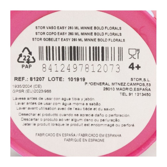 EASY PP TUMBLER 260 ML MINNIE BOLD FLORALS