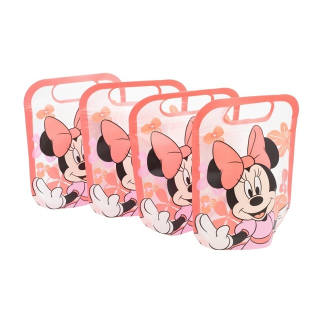 4 ZIPPER BAGS SET MINNIE SUNSHINE