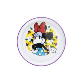 NON SLIP BICOLOR PREMIUM PLATE MINNIE SUNSHINE
