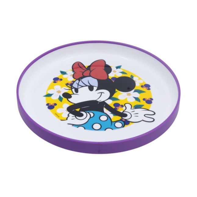 NON SLIP BICOLOR PREMIUM PLATE MINNIE SUNSHINE