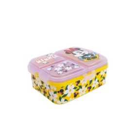 XL MULTI COMPARTMENT RECTANGULAR SANDWICH BOX MINNIE SUNSHINE