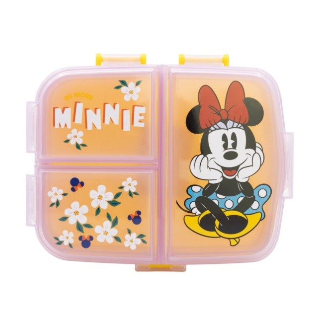 XL MULTI COMPARTMENT RECTANGULAR SANDWICH BOX MINNIE SUNSHINE