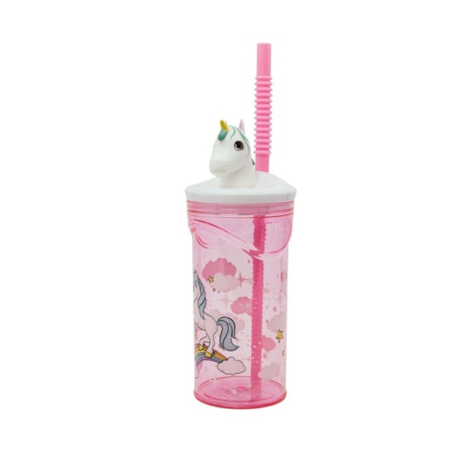 3D FIGURINE TUMBLER 360 ML UNICORN RANGE