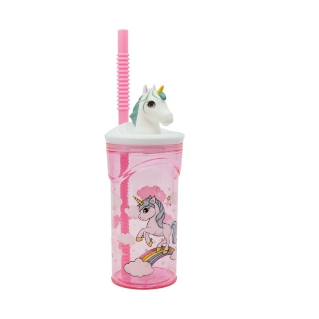 3D FIGURINE TUMBLER 360 ML UNICORN RANGE