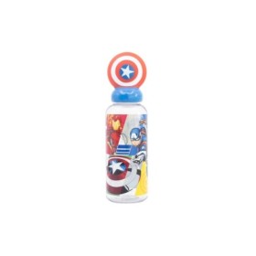 3D ECOZEN FIGURINE BOTTLE 560 ML AVENGERS SEVEN WONDERS CAPTAIN AMERICA