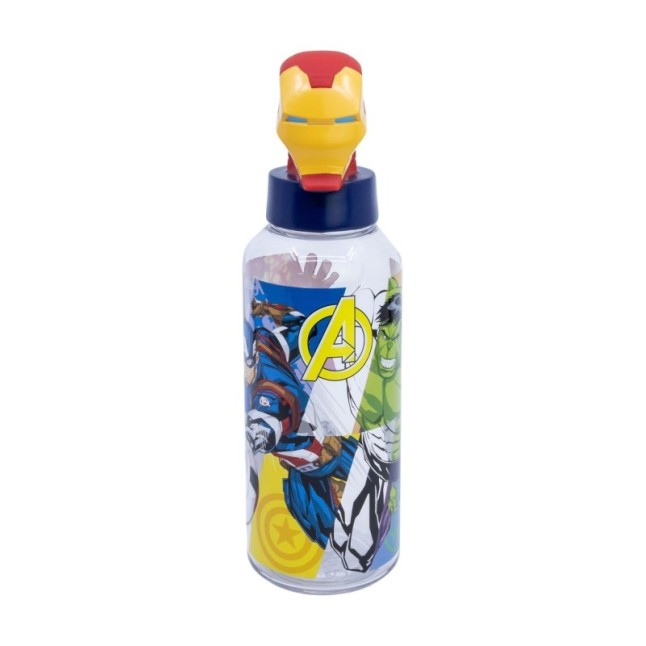3D ECOZEN FIGURINE BOTTLE 560 ML AVENGERS SEVEN WONDERS IRON MAN
