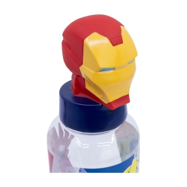 3D ECOZEN FIGURINE BOTTLE 560 ML AVENGERS SEVEN WONDERS IRON MAN