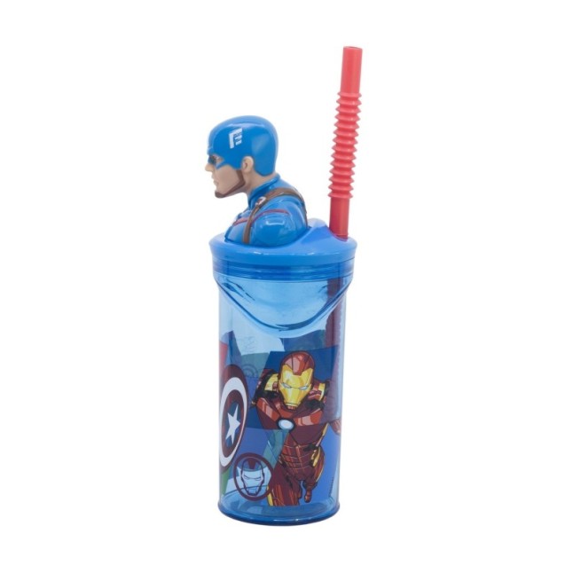 3D FIGURINE TUMBLER 360 ML AVENGERS SEVEN WONDERS CAPTAIN AMERICA