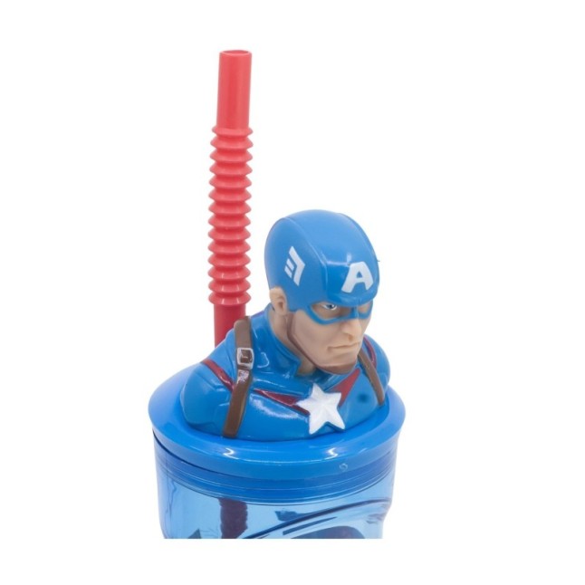 3D FIGURINE TUMBLER 360 ML AVENGERS SEVEN WONDERS CAPTAIN AMERICA