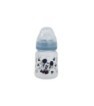 BABY 5 OZ WIDENECK BOTTLE SILICONE TEAT 3 POSITIONS MICKEY MOUSE FULL OF SMILES