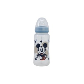 BABY 12 OZ WIDENECK BOTTLE SILICONE TEAT 3 POSITIONS MICKEY MOUSE FULL OF SMILES