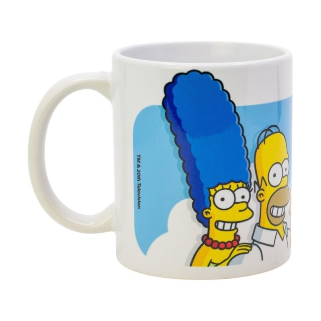 CERAMIC SB MUG 11 OZ IN BOX THE SIMPSONS FAMILY CLOUDS