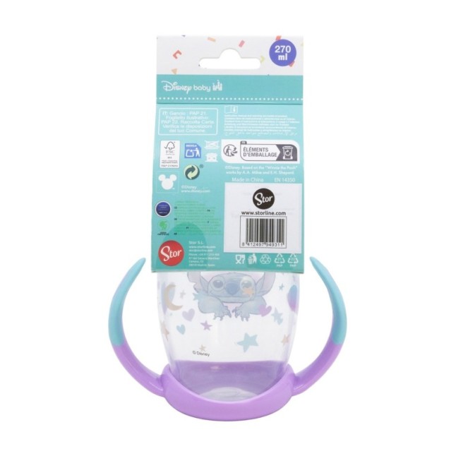 TODDLER SILICONE FANCY TRAINING MUG 270 ML STITCH WITHYOU CSF