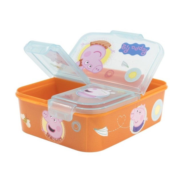 MULTI COMPARTMENT SANDWICH BOX PEPPA PIG CORE