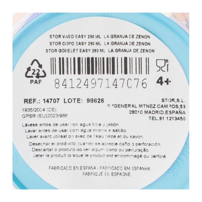 EASY PP TUMBLER 260 ML LA GRANJA DE ZENON