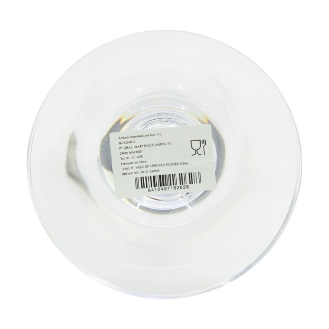 PILSNER BEER GLASS  PC 420 ML