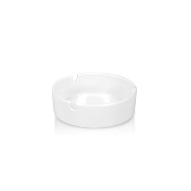 WHITE ROUND MELAMINE ASHTRAY (105X33 MM.)