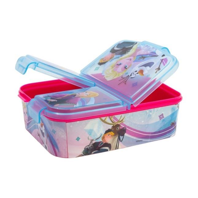 MULTI COMPARTMENT SANDWICH BOX FROZEN IRIDESCENT AQUA