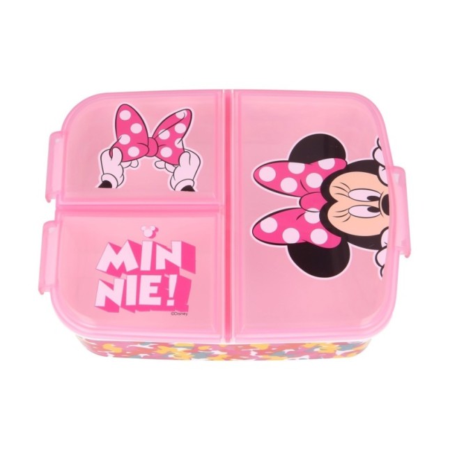 MULTI COMPARTMENT SANDWICH BOX MINNIE SO EDGY BOWS