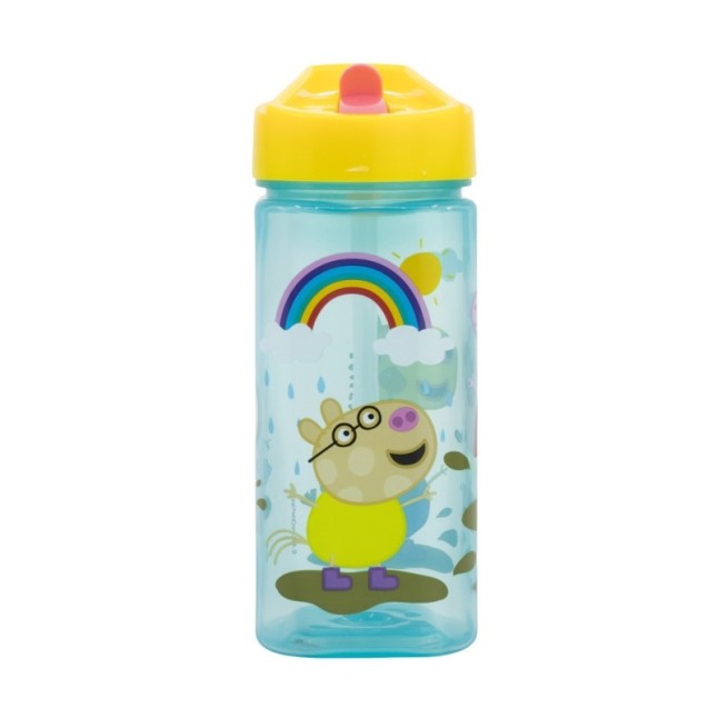 SQUARE WATER BOTTLE 510 ML PEPPA PIG CORE 202