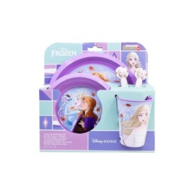 5 PCS EASY SET (PLATE, BOWL, TUMBLER, CUTLERY) (PLATE, BOWL, TUMBLER, CUTLERY) FROZEN AUTUM LEAVES