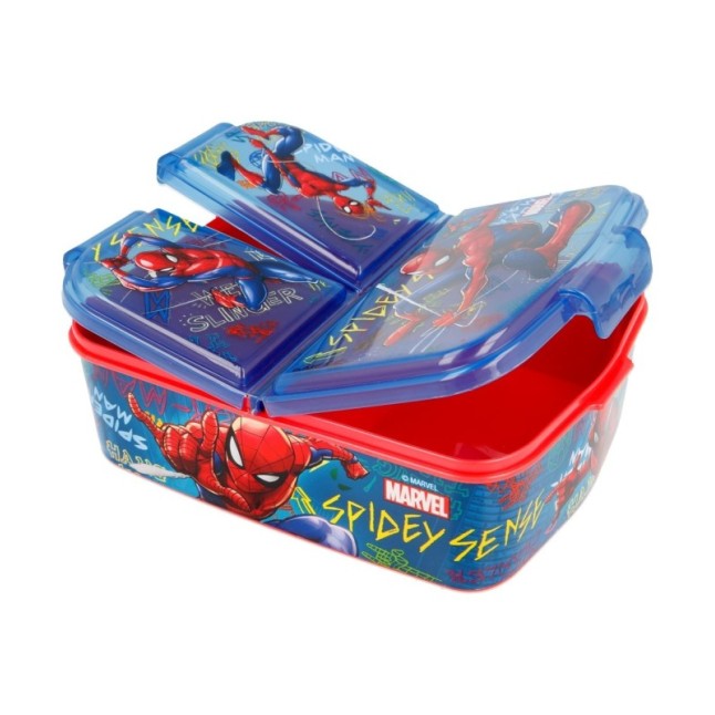 MULTI COMPARTMENT SANDWICH BOX SPIDERMAN GRAFFITI