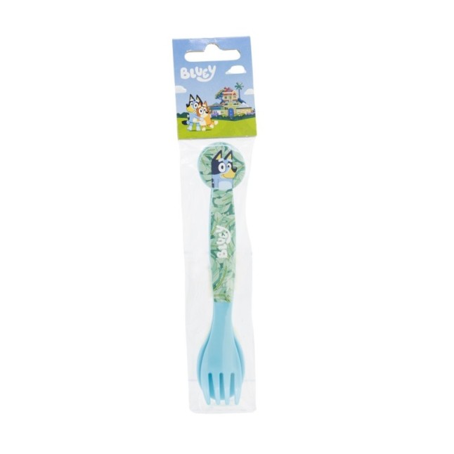2 PCS PP CUTLERY (SPOON AND FORK) SET IN POLYBAG BLUEY