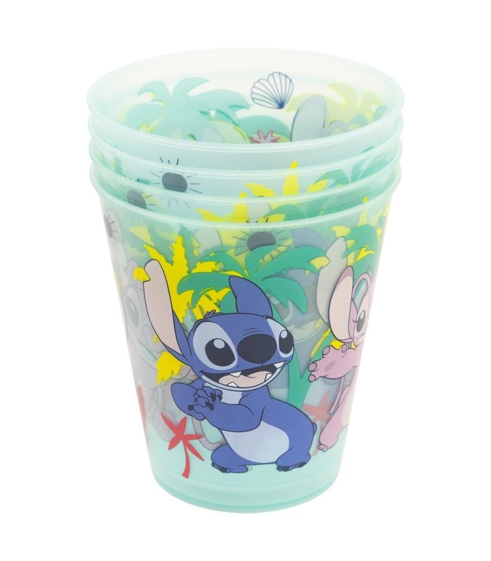 JOY 4 PCS PP TUMBLER SET 285 ML STITCH