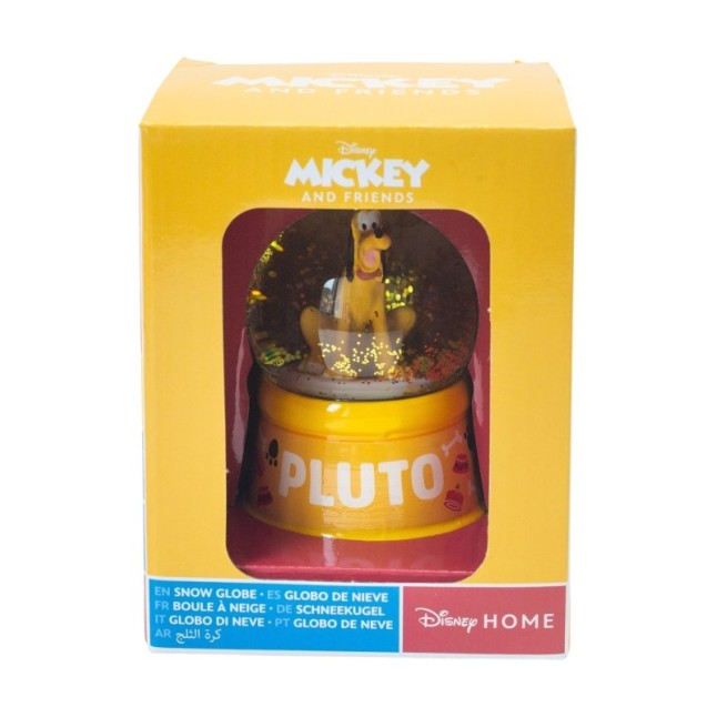 GLASS SNOW GLOBE PLUTO EN ESTUCHE