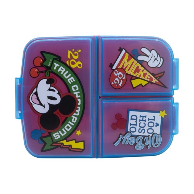MULTI COMPARTMENT SANDWICH BOX MICKEY TRUE CHAMPIONS