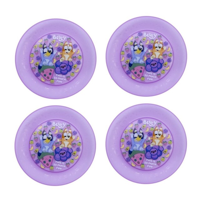 JOY 4 PCS PP PLATE SET BLUEY